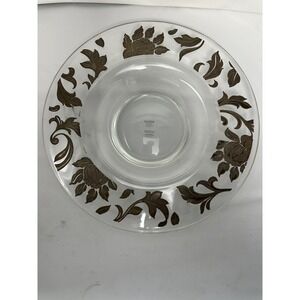 Vintage Egizia Argento Platter In Silk Screen, Handcrafted In Italy 1990's